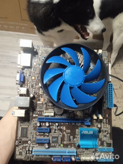 Материнская плата с процессором и памятью