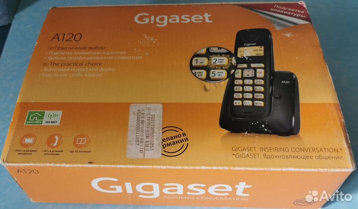 Радиотелефон Siemens Gigaset A120. Стационарный