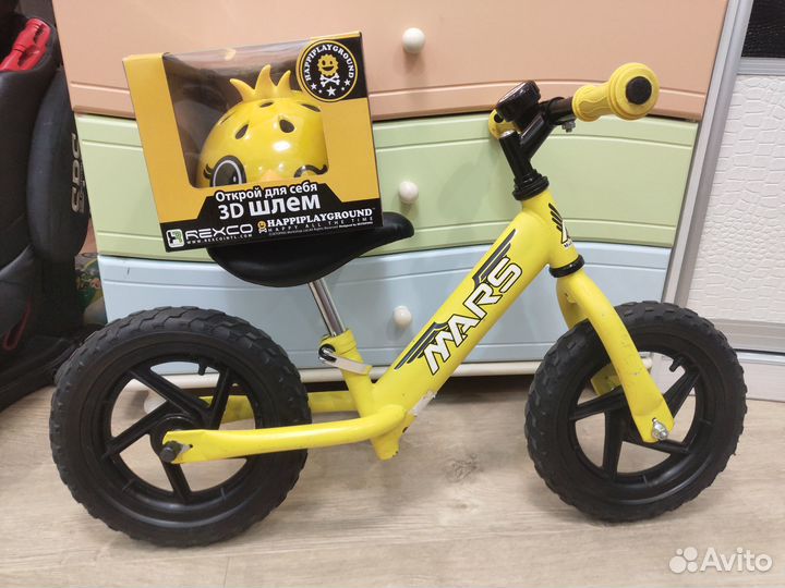 Беговел Mars + 3D шлем