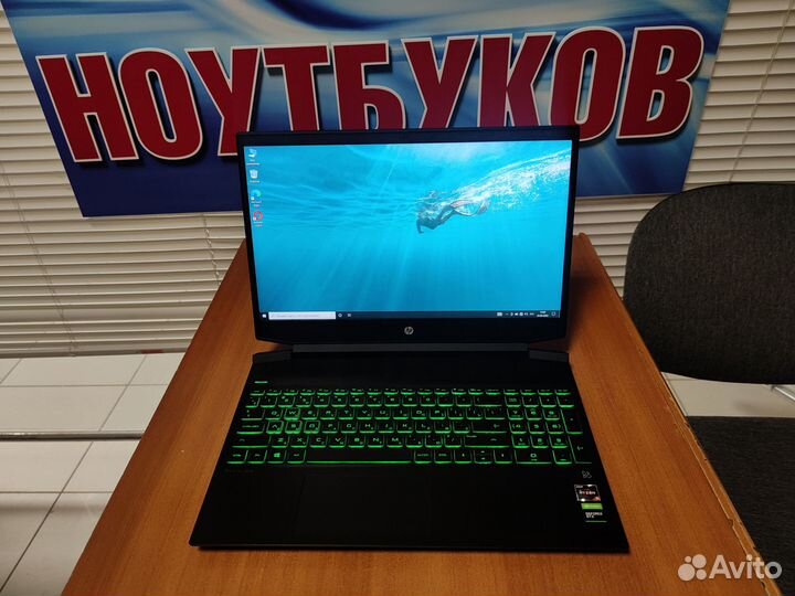 Игровой ноутбук HP / Ryzen / как новый