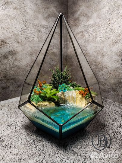 Флорариум с водоемом на заказ
