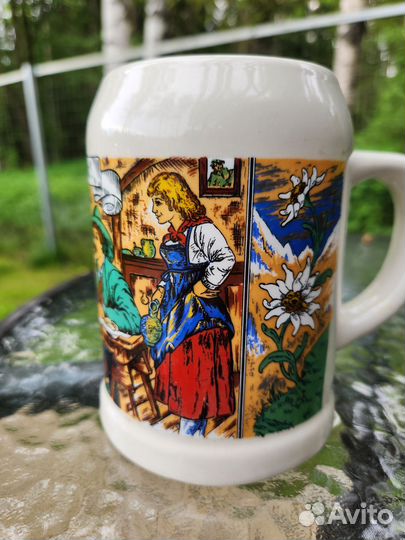 Керамическая пивная кружка