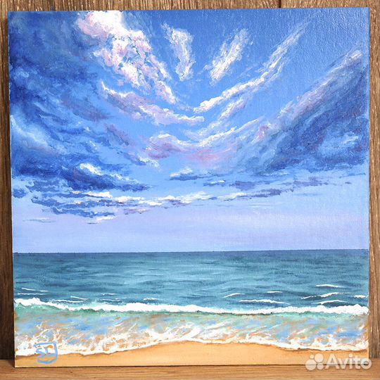 Картина маслом морской пейзаж