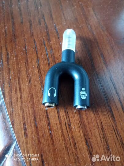 Переходник (наушники и микрофон)