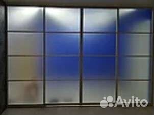 Матовая перегородка / раздвижные двери