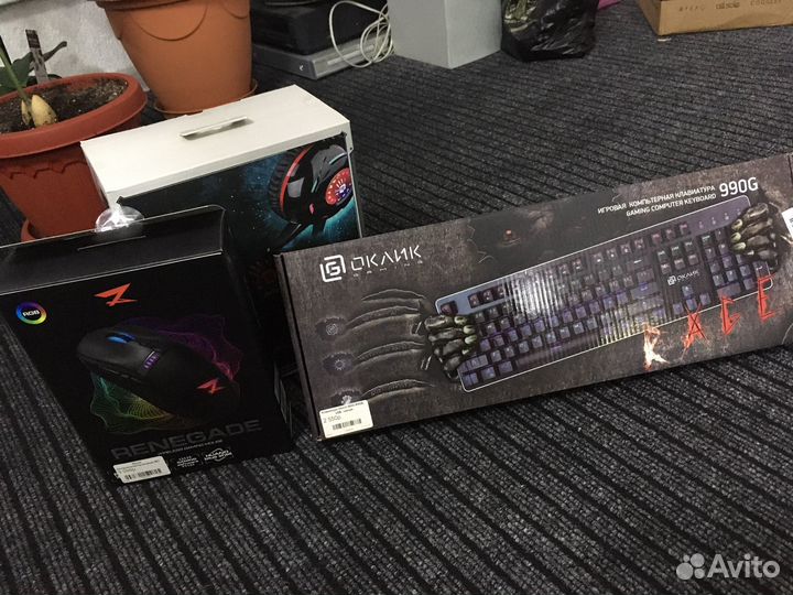 Игровой Комплект Игровая Клавиатура Мышка Наушники