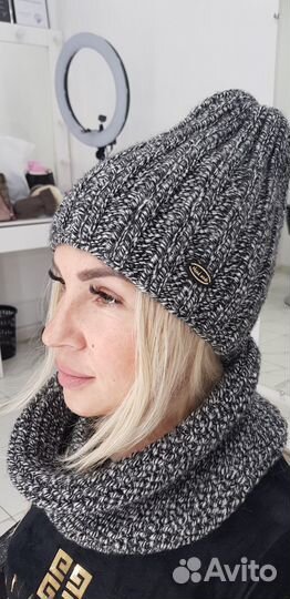 Шапочка вязаная осень