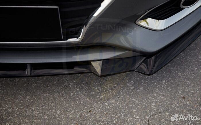 Передняя накладка Элерон на Hyundai Solaris 2