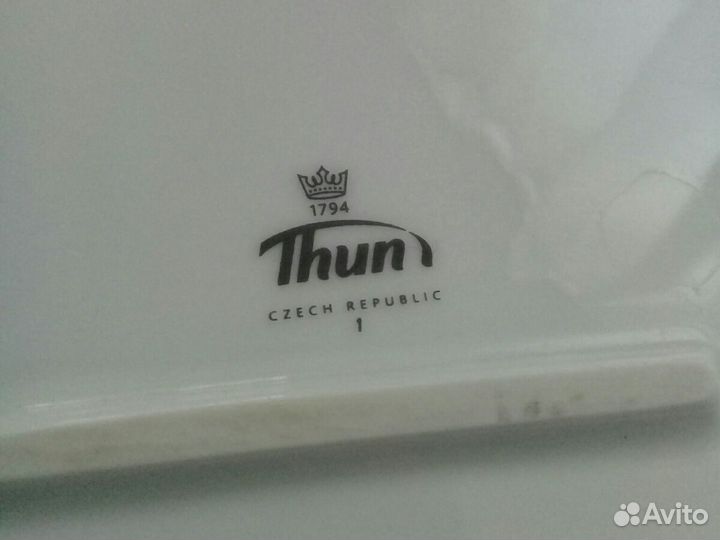 Большое глубокое блюдо фарфор 