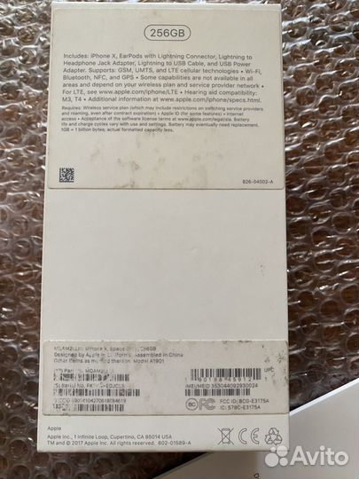 iPhone X, 256 ГБ