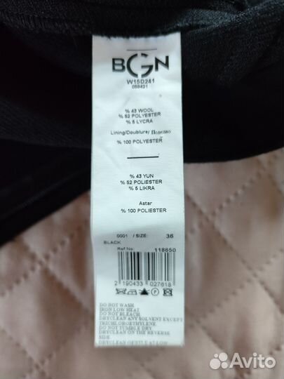 Платье BGN футляр 42 черное