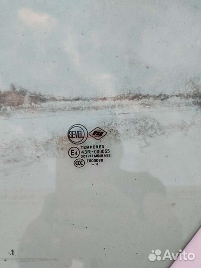 Стекло опускное левое peugeot boxer fiat ducato250