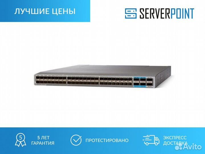 Коммутатор Cisco Nexus 48P 1/10G/25G SFP+ 6P 40G/1