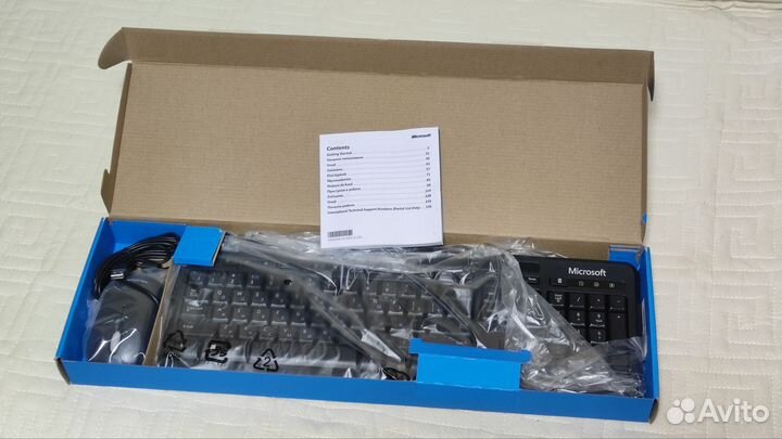 Клавиатура и мышь Microsoft Wired 600 новая
