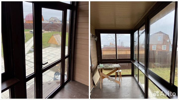 Остекление в пол окна пвх