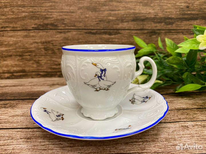 Чашка с блюдцем кофейная 