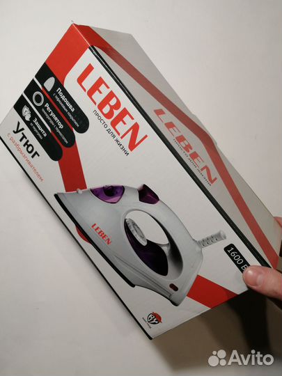 Утюг Leben с разбрызгивателем новый