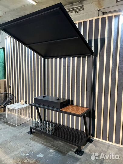 Мангал с крышей