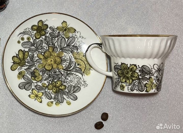 Кофейная пара лфз костяной фарфор