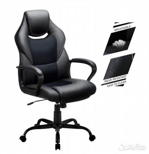 Игровое кресло F003 черное