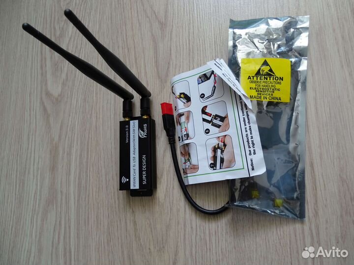 LTE 4G Модем Sierra EM7455 CAT6 с USB3.0 адаптером