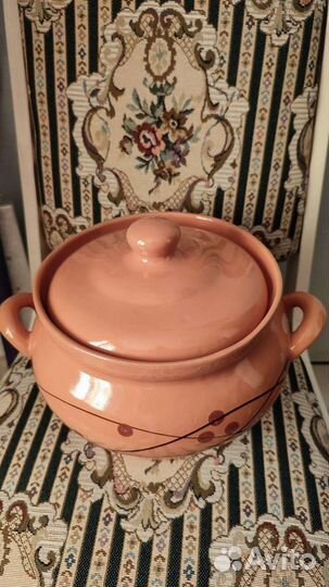 Жаровня керамика новая 4 л