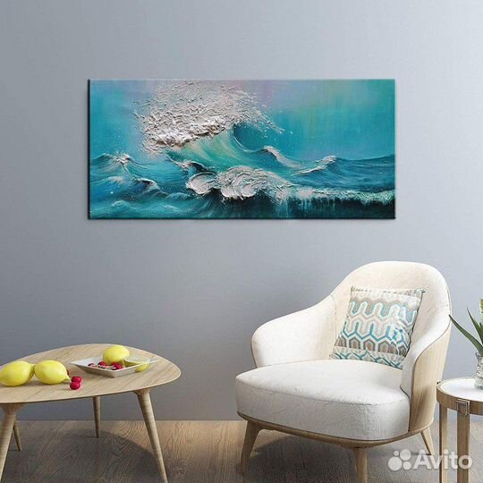 Картина маслом на холсте Морская волна