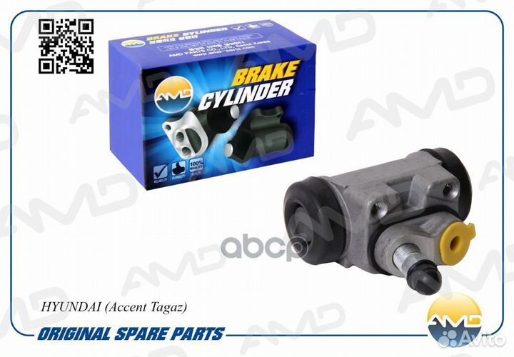Цилиндр тормозной задний прав hyundai (Accent T
