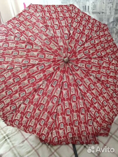 Зонт ретро хлопок, большой. Фаб.Заря.Одесса.ссср
