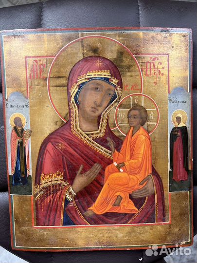 Тихвинская икона Пресвятой Богородицы 19 век