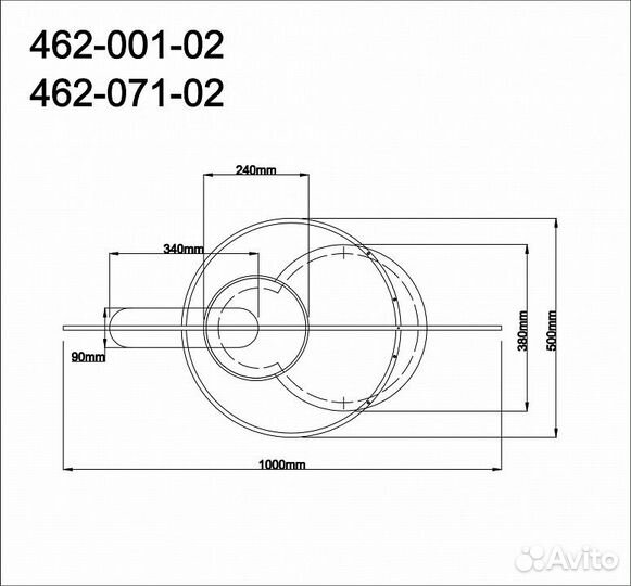 Накладной светильник Velante 462 462-071-02