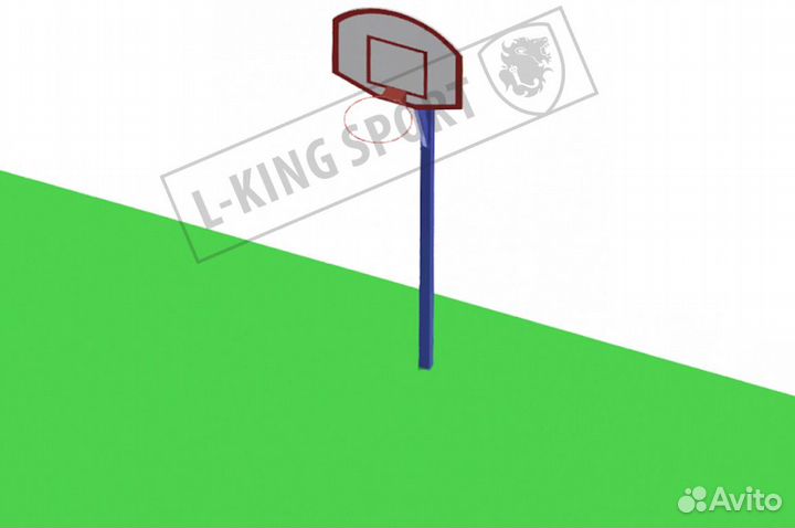 Стойка стритбольная уличная Г-образная