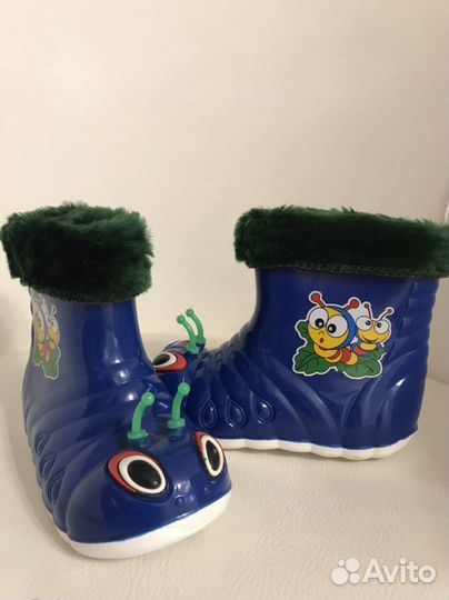 Сапоги резиновае на байке. Новые