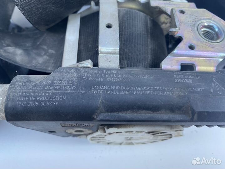 Ремни безопасности и подушка skoda fabia 2