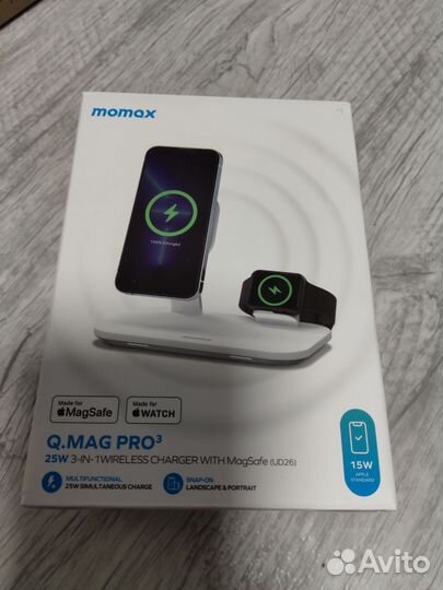 Беспроводное зарядное устройство Momax Q.Mag Pro 3