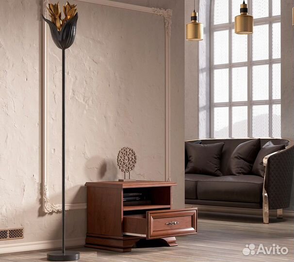 Тумба прикроватная kentaki KOM 1S каштан