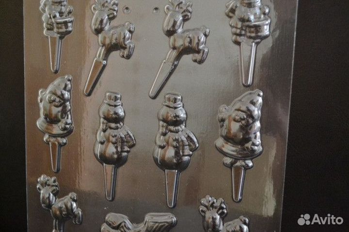 Форма для шоколада (Олень, Снеговик, Санта)