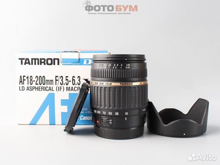 Объектив Tamron 18-200mm f3.5-6.3 Di II (Canon)