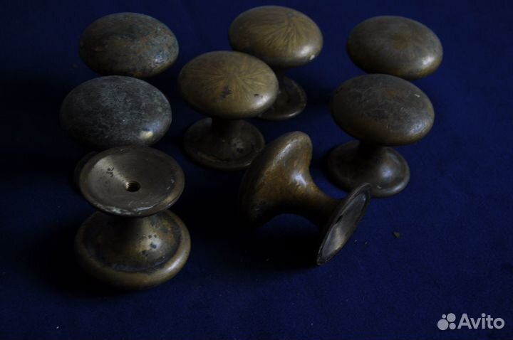 Бронзовые дверные ручки, 8 шт