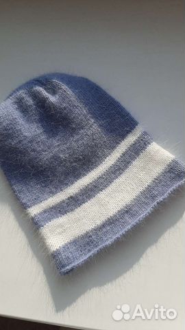 Шапка женская вязаная из пуха норки