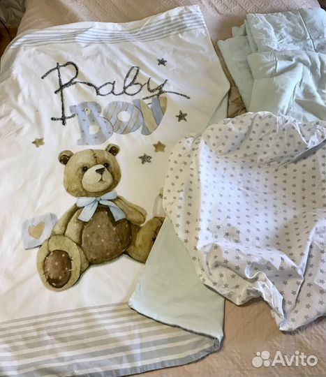 Бортики и постельное белье в детскую кроватку