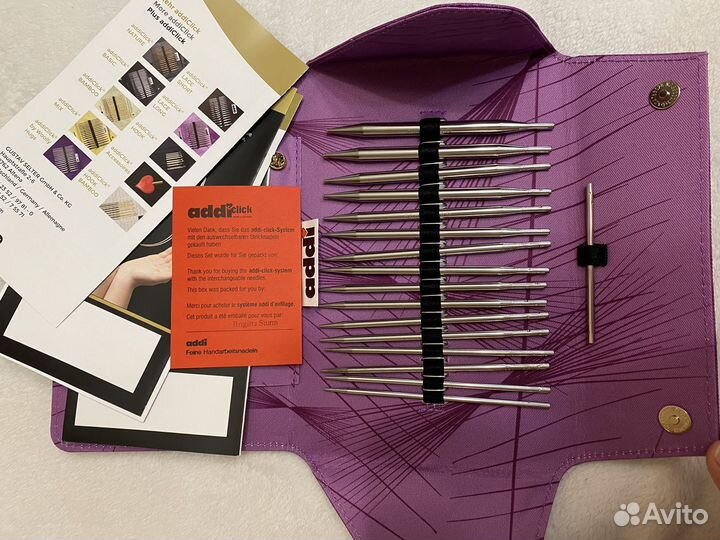 Набор спиц новый Addi Click Lace Long Tips