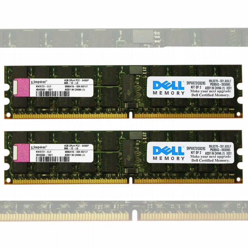 [SNPWX731CK2/8G] Оперативная Память Dell Ddr2 8gb Snpwx731ck2/8g