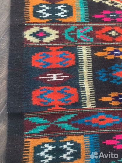 Ковёр шерстяной гуцульский домотканный килим