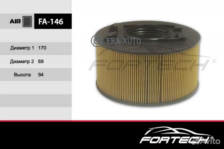 Fortech FA146 Фильтр возд.BMW: 3 (E46) (01-07)