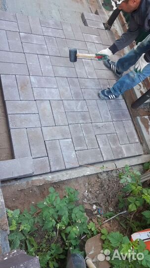 Укладка брусчатки