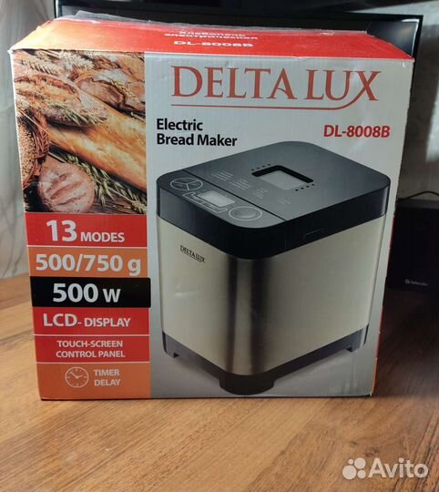Хлебопечка Delta Lux DL-8008B