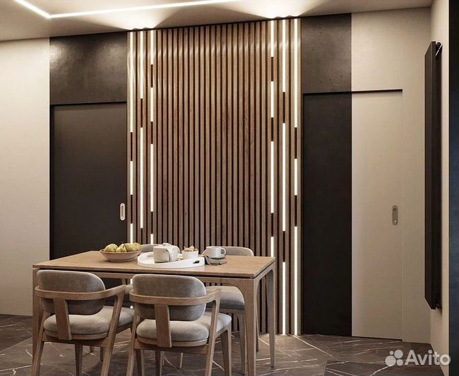 Прямой кухонный гарнитур AGT фасады