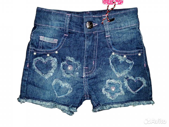 Джинсовые шорты для девочки р104