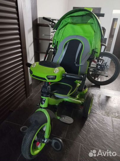 Детский велосипед с родительской ручкой